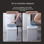 Automatic Sensor Trash Can – 15L – Touchless & Quiet – For Kitchen or Living Room