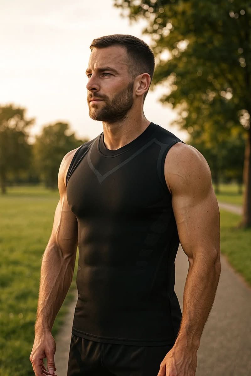Compression vest for trunk support & posture