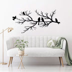 Metal wall decoration with birds for elegant living
