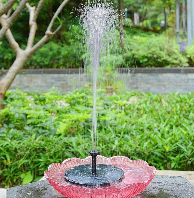 Flowbee – Elegant Solar Fountain for Garden Birds