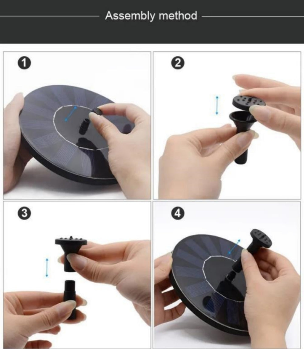 Flowbee – Elegant Solar Fountain for Garden Birds