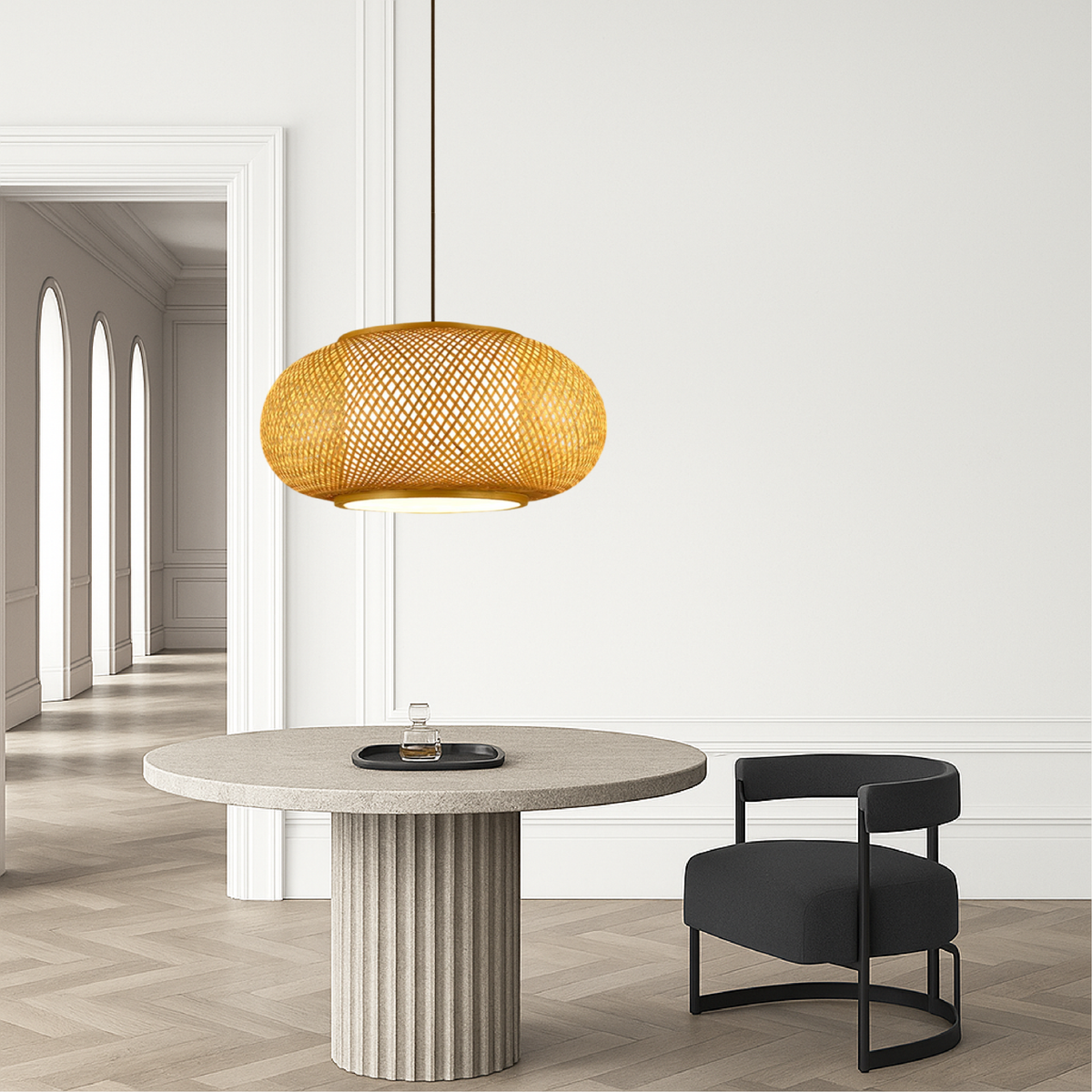 Bamboo Pendant Lamp with Natural Design