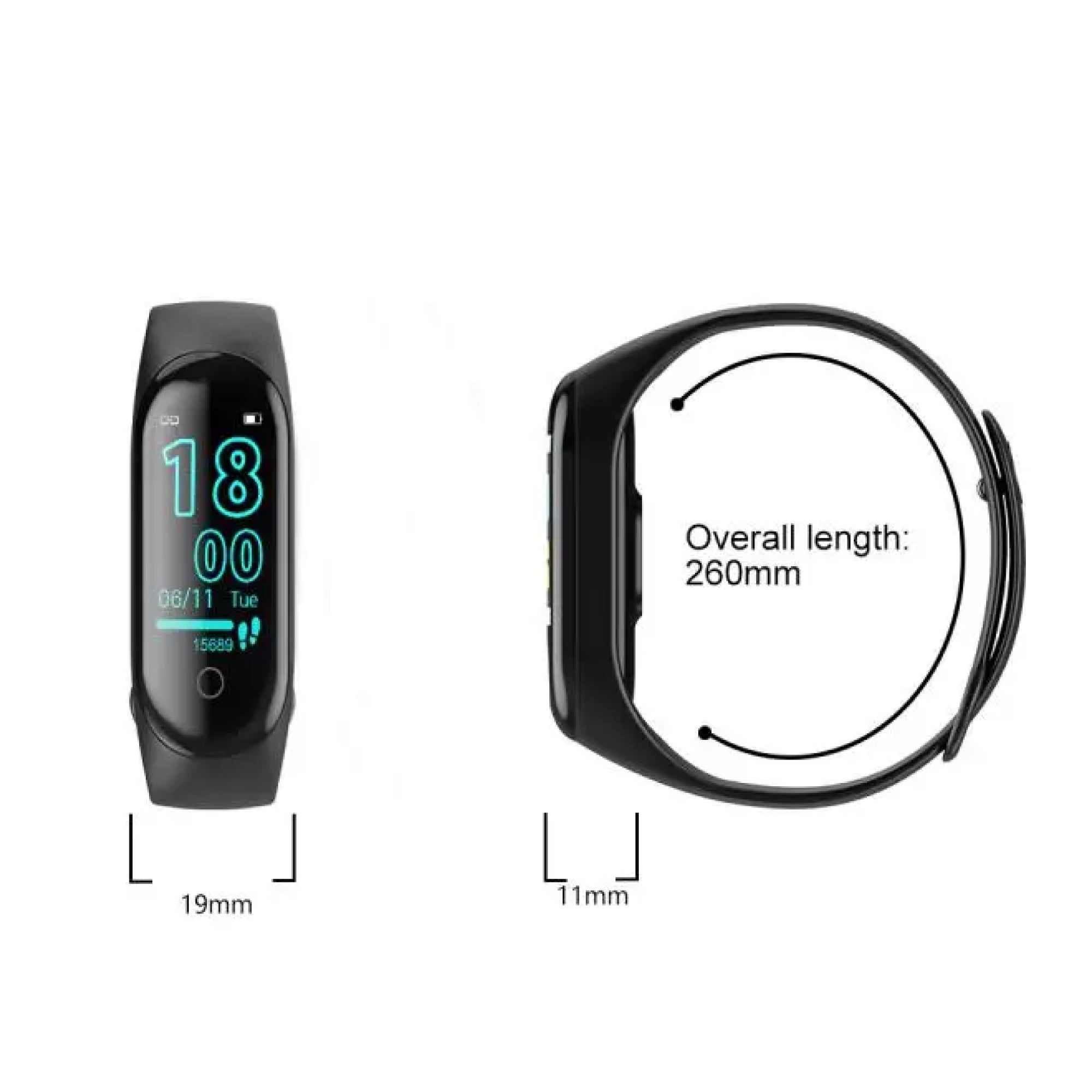 Smartwatch with blood pressure and heart rate monitor