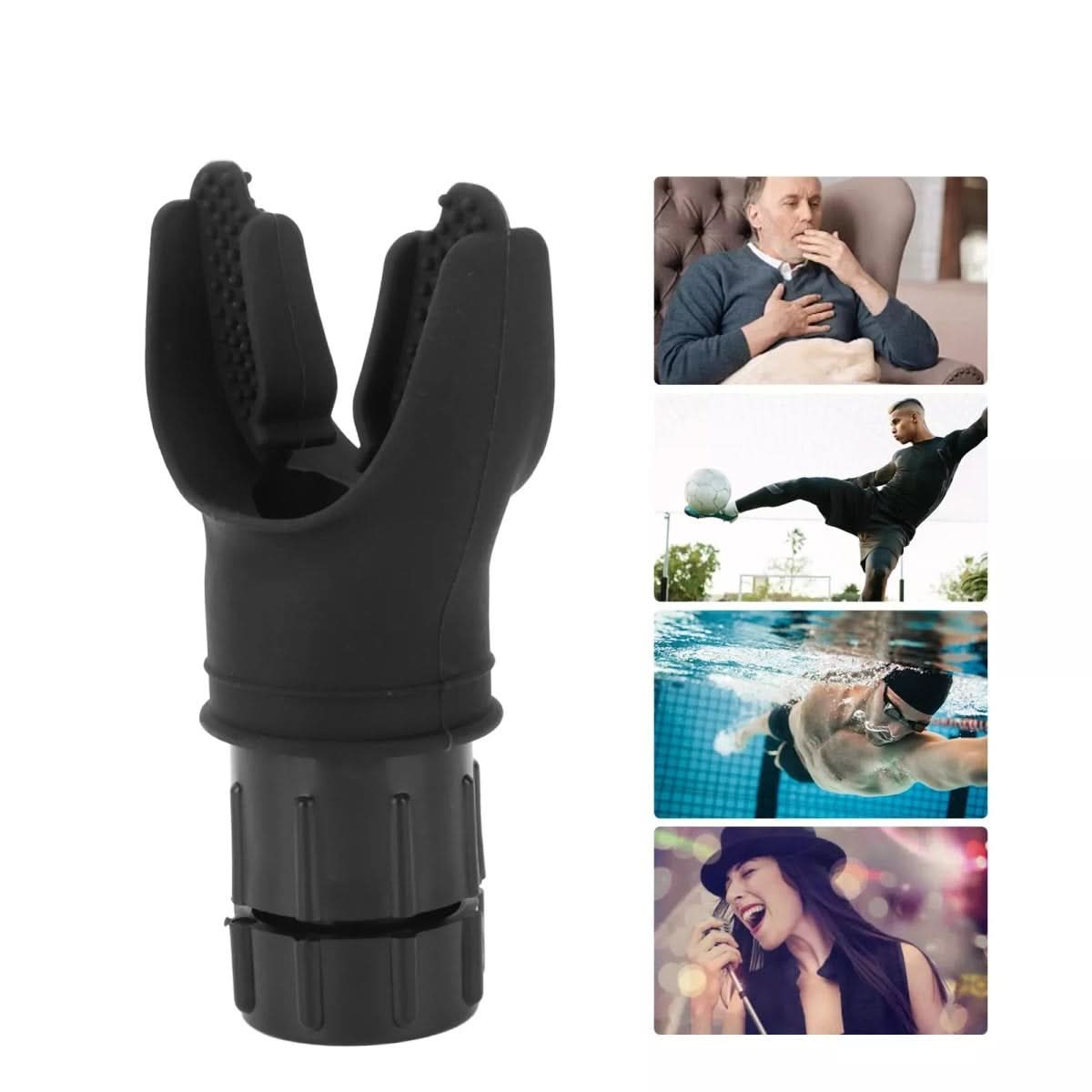 Breathing trainer with adjustable resistance for sports & regeneration