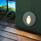 Modern Art Deco Round Square Aluminum Waterproof LED Wall Light for Hallways