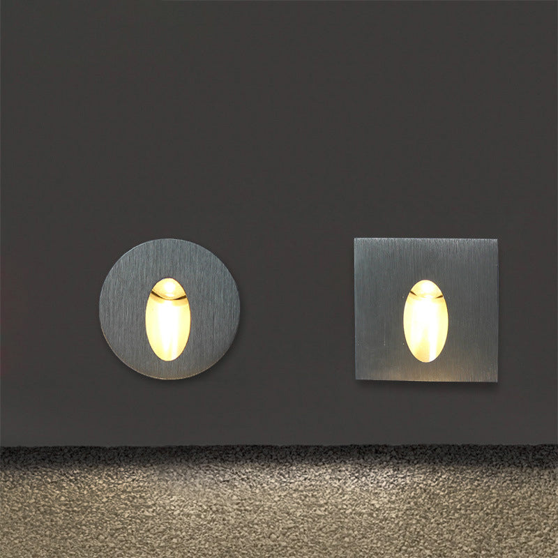 Modern Art Deco Round Square Aluminum Waterproof LED Wall Light for Hallways