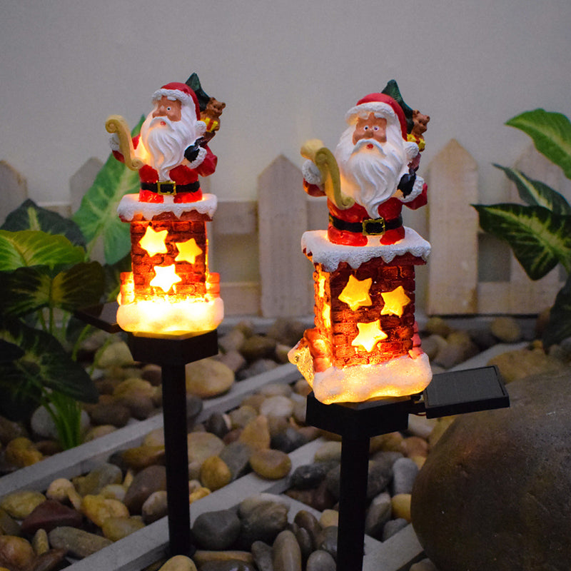 SantaGlow – Solar Powered Santa Claus Chimney Outdoor LED Light