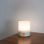 Contemporary Nordic Timer Rechargeable ABS HIPS Silicone Cylinder LED Table Lamp Night Light for Nightstand