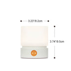 Contemporary Nordic Timer Rechargeable ABS HIPS Silicone Cylinder LED Table Lamp Night Light for Nightstand