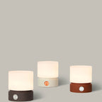 Contemporary Nordic Timer Rechargeable ABS HIPS Silicone Cylinder LED Table Lamp Night Light for Nightstand