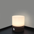 Contemporary Nordic Timer Rechargeable ABS HIPS Silicone Cylinder LED Table Lamp Night Light for Nightstand