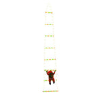 Modern Art Deco PVC Cotton Ladder Shape Santa Claus Christmas Decoration LED String Light For Outdoor