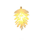 Modern Art Deco Waterproof Solar Battery PVC Pinecone LED String Light For Garden & Outdoor Patio