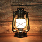 Traditional Vintage Round Horse Lamp Iron Acrylic LED Table Lamp for the Living Room