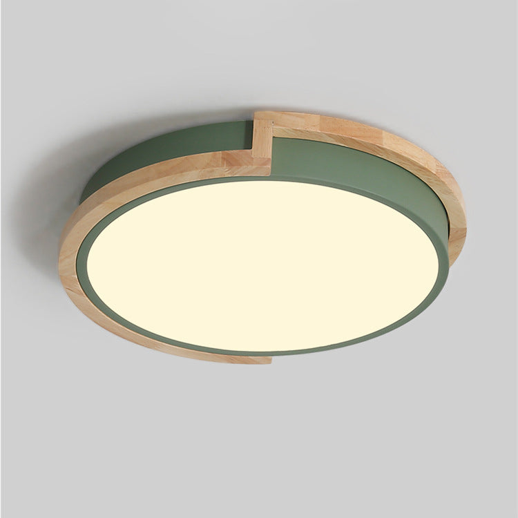 LumenCraft Nordic LED Ceiling Light | Wooden Frame | Acrylic Shade | Mood Light | For Bedroom and Living Room