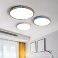 LumenCraft Nordic LED Ceiling Light | Wooden Frame | Acrylic Shade | Mood Light | For Bedroom and Living Room