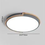 LumenCraft Nordic LED Ceiling Light | Wooden Frame | Acrylic Shade | Mood Light | For Bedroom and Living Room