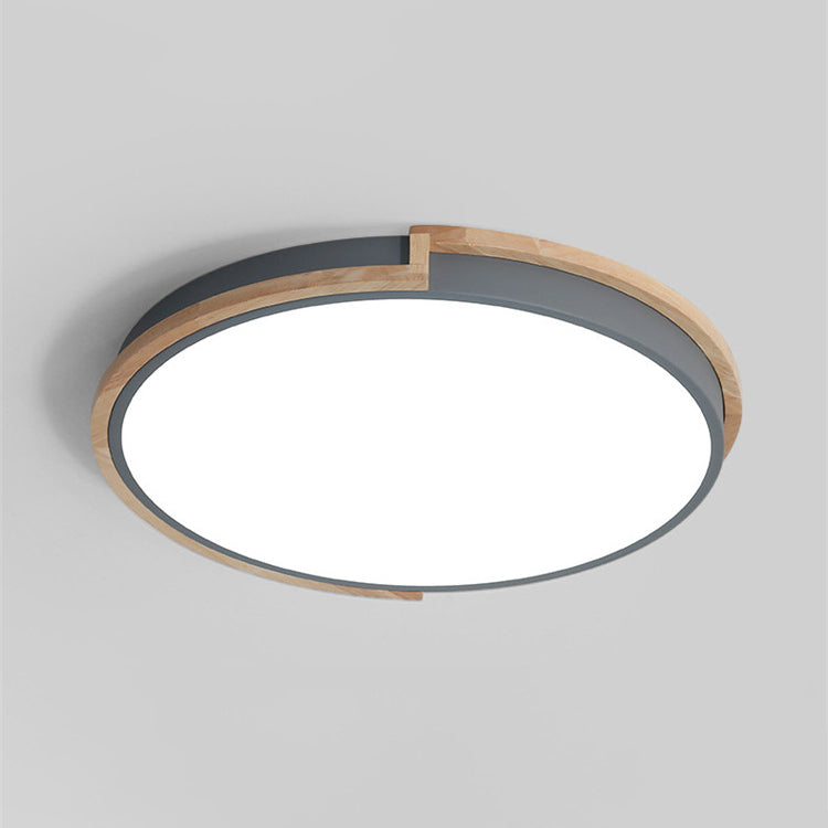 LumenCraft Nordic LED Ceiling Light | Wooden Frame | Acrylic Shade | Mood Light | For Bedroom and Living Room