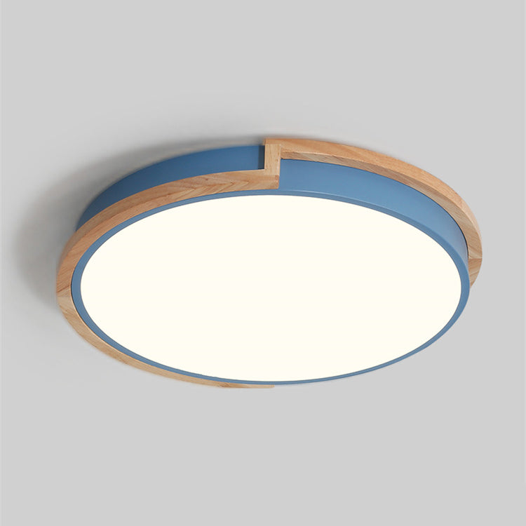 LumenCraft Nordic LED Ceiling Light | Wooden Frame | Acrylic Shade | Mood Light | For Bedroom and Living Room
