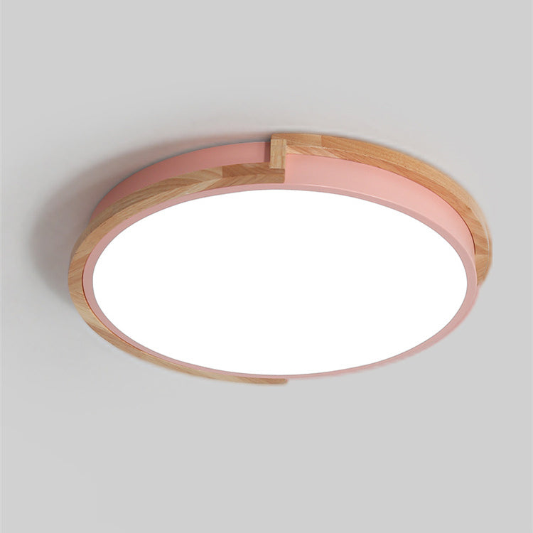 LumenCraft Nordic LED Ceiling Light | Wooden Frame | Acrylic Shade | Mood Light | For Bedroom and Living Room