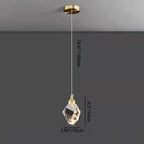 Luxury Diamond Cube Crystal Iron LED Pendant Light For Bedroom