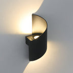 Modern Minimalist Waterproof Spiral Aluminum Acrylic LED Wall Light for Bedroom