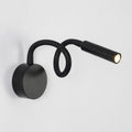 Modern Minimalist Iron Round Flexible Bend Tube LED Reading Lamp Wall Sconce Lamp for Bedroom