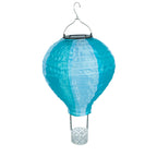 Contemporary Creative Solar Hot Air Balloon Fabric Shade LED Outdoor Pendant Light for Terrace Outside