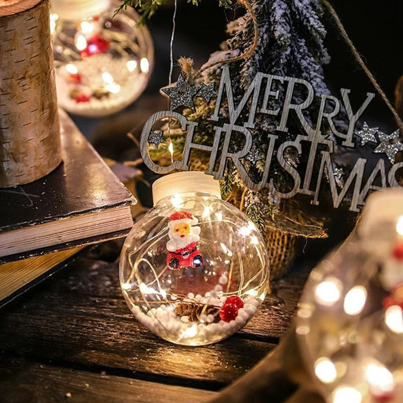 Contemporary Creative Christmas Tree Snowman LED Decoration String Lights For Living Room