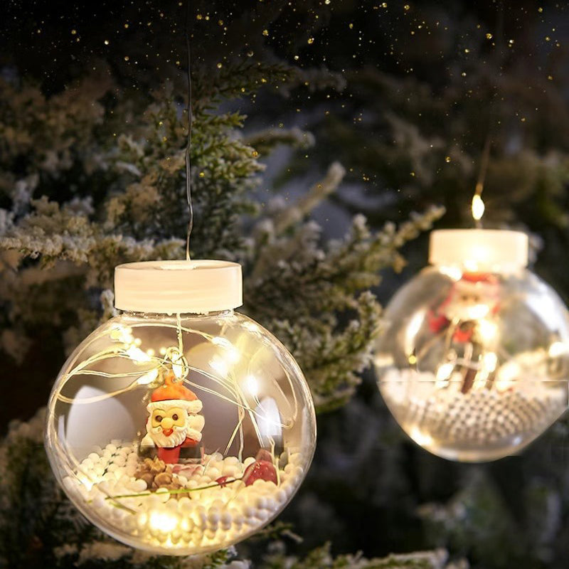 Contemporary Creative Christmas Tree Snowman LED Decoration String Lights For Living Room