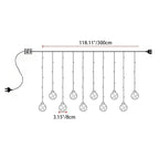 Contemporary Creative Christmas Tree Snowman LED Decoration String Lights For Living Room