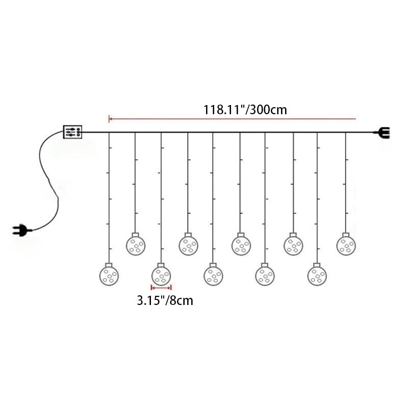 Contemporary Creative Christmas Tree Snowman LED Decoration String Lights For Living Room