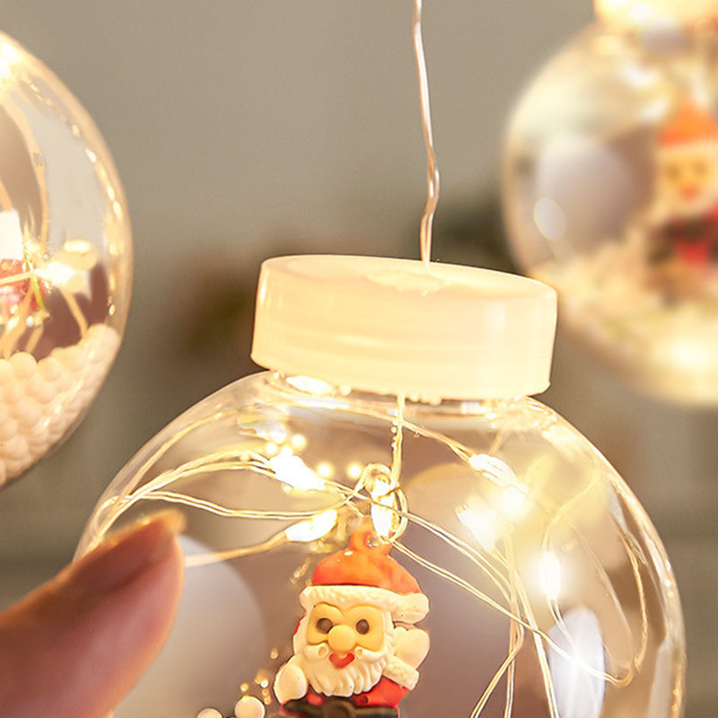 Contemporary Creative Christmas Tree Snowman LED Decoration String Lights For Living Room