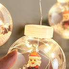 Contemporary Creative Christmas Tree Snowman LED Decoration String Lights For Living Room