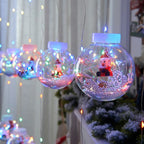 Contemporary Creative Christmas Tree Snowman LED Decoration String Lights For Living Room