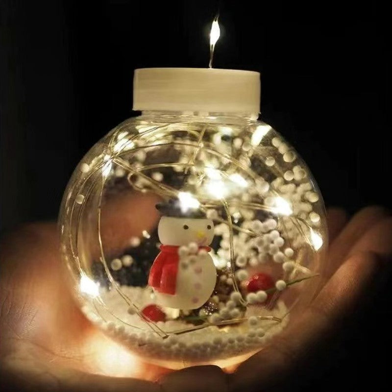Contemporary Creative Christmas Tree Snowman LED Decoration String Lights For Living Room