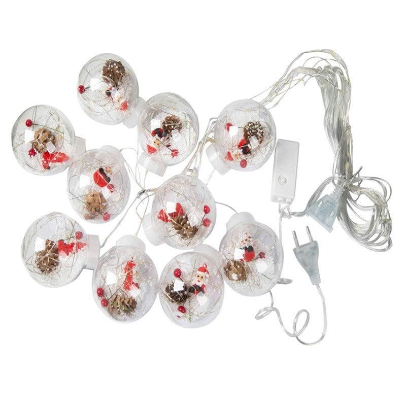 Contemporary Creative Christmas Tree Snowman LED Decoration String Lights For Living Room