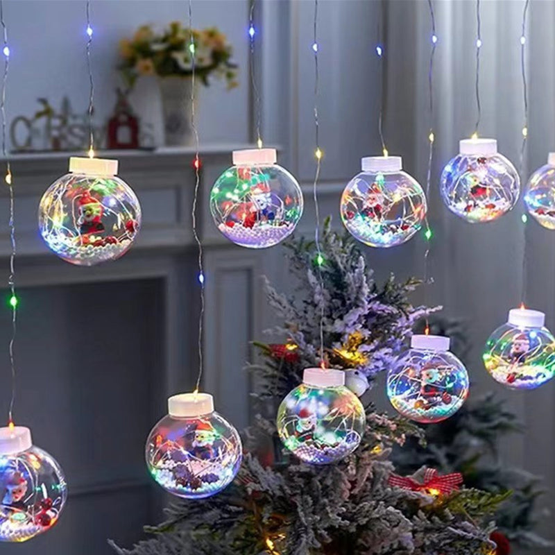 Contemporary Creative Christmas Tree Snowman LED Decoration String Lights For Living Room