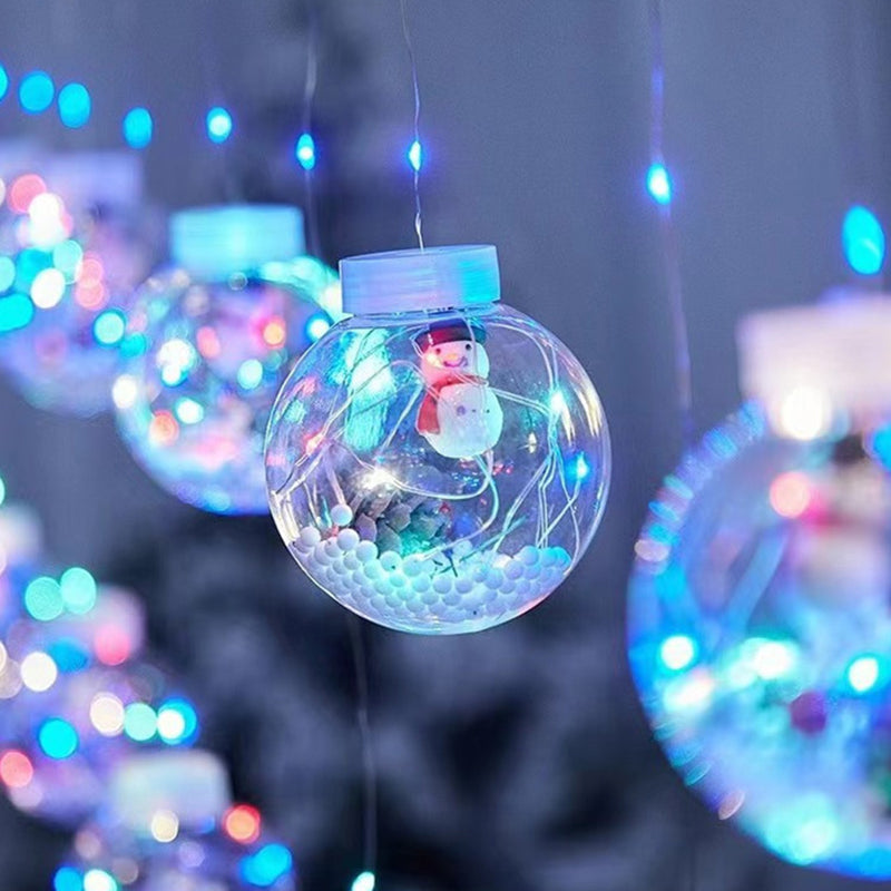 Contemporary Creative Christmas Tree Snowman LED Decoration String Lights For Living Room