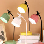 Modern Minimalistic Round Folded ABS LED Table Lamp For Living Room