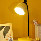 Modern Minimalistic Round Folded ABS LED Table Lamp For Living Room