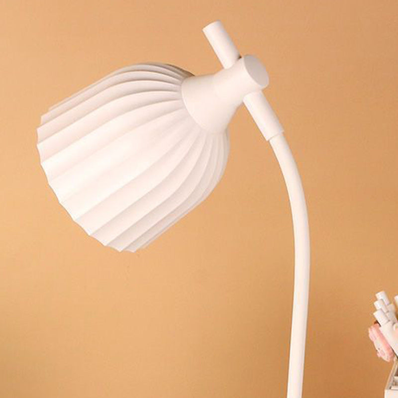Modern Minimalistic Round Folded ABS LED Table Lamp For Living Room