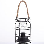 Modern Minimalist Vertical Striped Square Round Iron LED Table Lamp For Living Room
