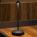 Modern Simplicity Triangle Cone Round Acrylic Cylinder Iron LED Table Lamp for the Living Room