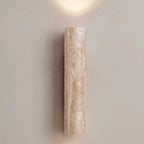 Nordivea Travertine Wall Light | Scandinavian Design | 2-Light | Wood & Travertine