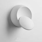 Contemporary Nordic Iron Round Eclipse Rotatable LED Wall Light for Nightstand