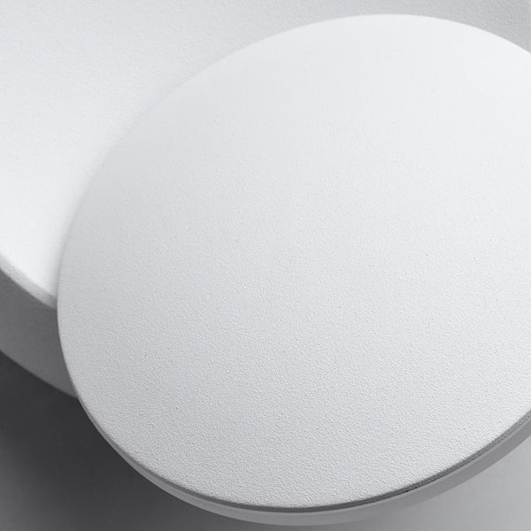 Contemporary Nordic Iron Round Eclipse Rotatable LED Wall Light for Nightstand