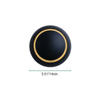 Contemporary Nordic Iron Round Eclipse Rotatable LED Wall Light for Nightstand