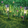 Modern simplicity solar waterproof stainless steel cylinder LED landscape lighting outdoor light for the garden