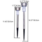 Modern simplicity solar waterproof stainless steel cylinder LED landscape lighting outdoor light for the garden